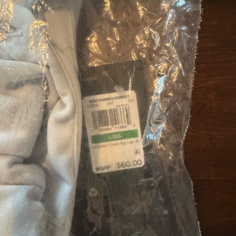 NWT Under Armour Men's Armour Fleece Big Logo Hoodie Large - Picture 3 of 7